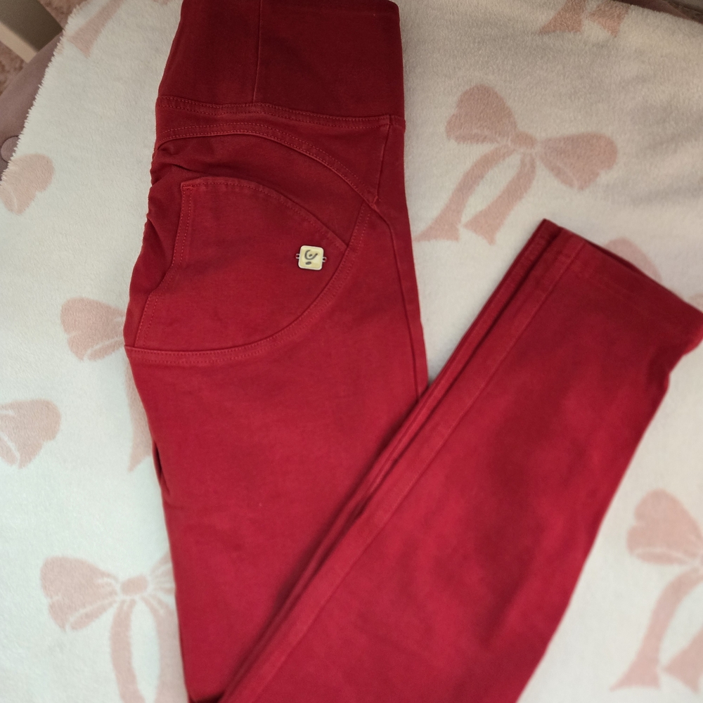 Freddy Women's High Rise Jeans - Red
